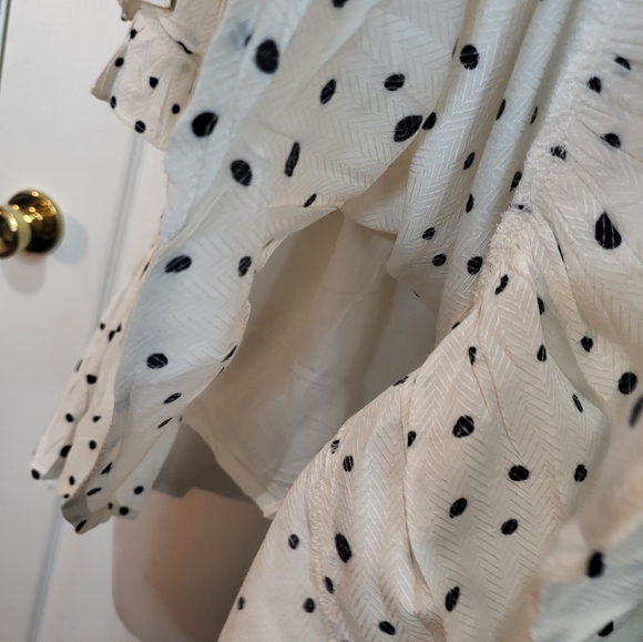 My Boutique Ivory Polkadot Off Shoulders Shift Dress - Picture 10 of 12